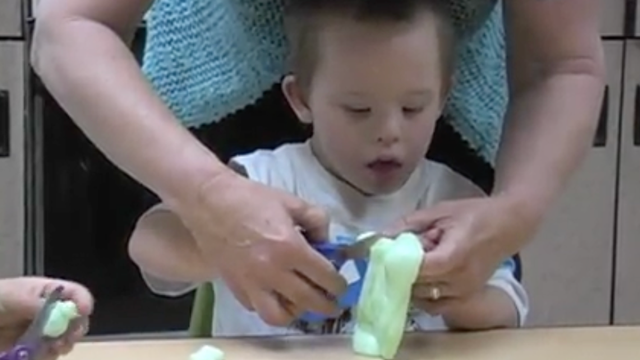 Sean Playing with Flubber