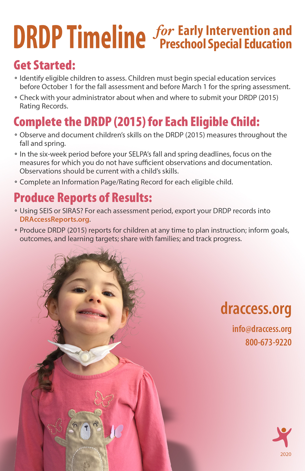 DRDP Timeline for Early Intervention and Preschool Special Education
