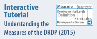 Interactive tutorial: Understanding the Measures of the DRDP 2015