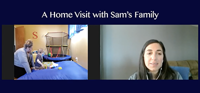 screenshot of video A Home Visit with Sam's Family