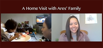 screenshot of video A Home Visit with Ares’ Family