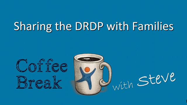 Screenshot from recorded webinar: Sharing the DRDP with Families