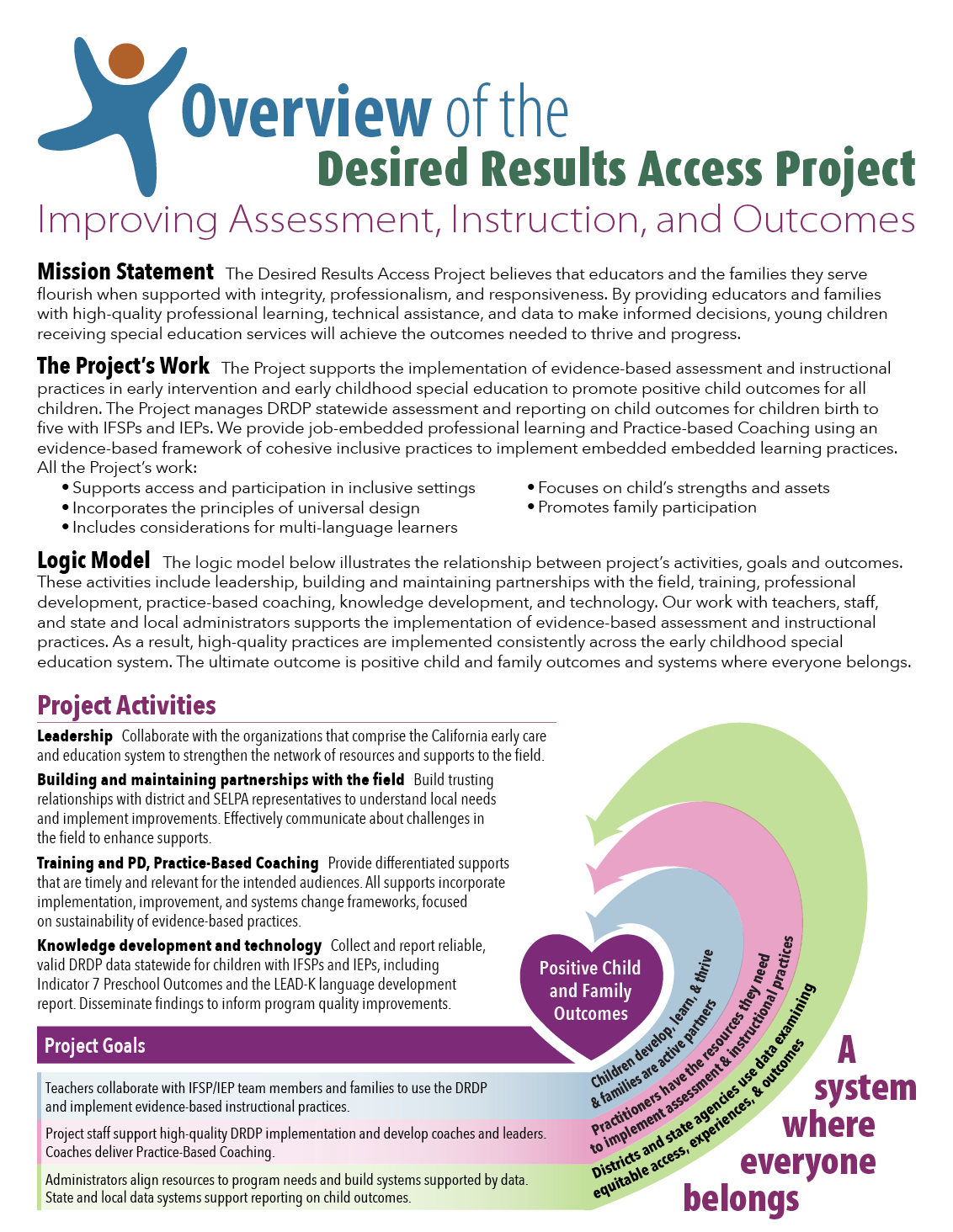 Image of the document: Overview of the Desired Results Access Project
