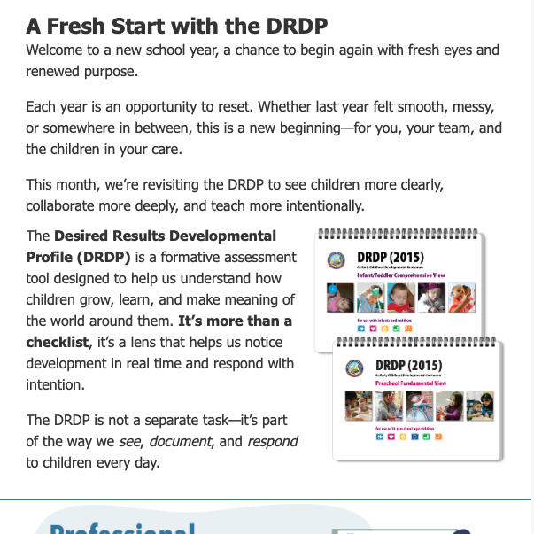 Screenshot from August 2025 Connect Newsletter