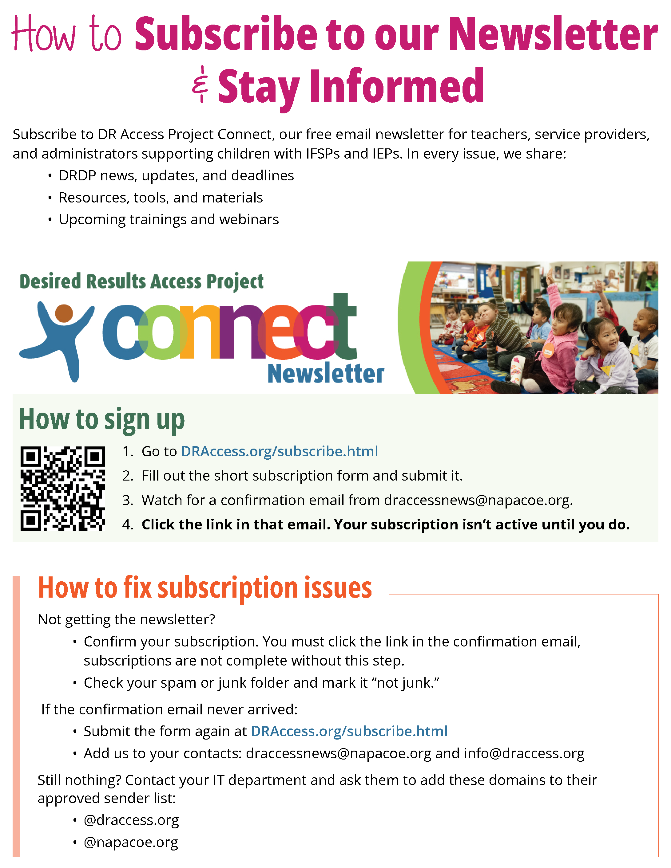 How to Subscribe to our Newsletter and Stay Informed